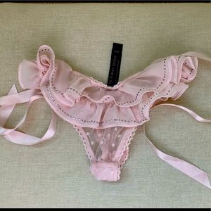 VS ruffled panty with tie sides